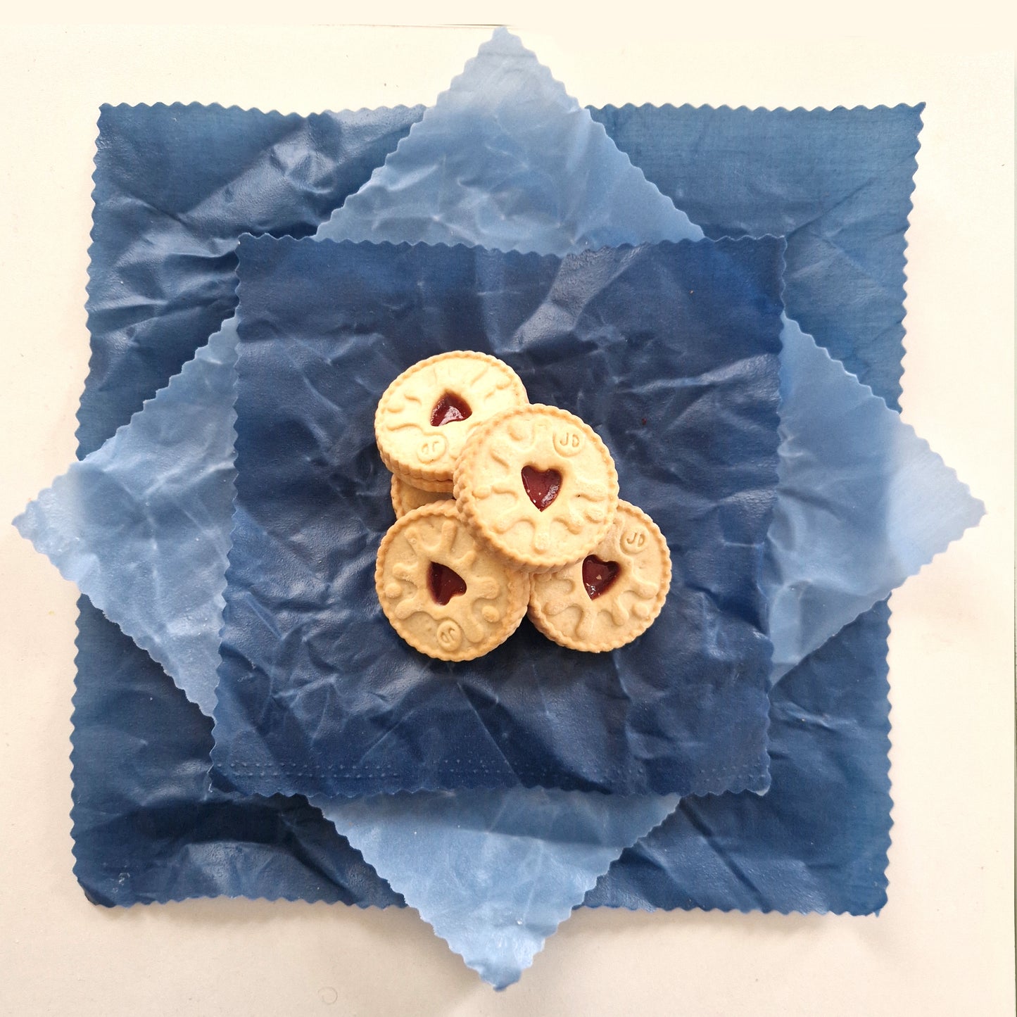 *Earth Tones Set of 3 Beeswax Food Wraps | Sky