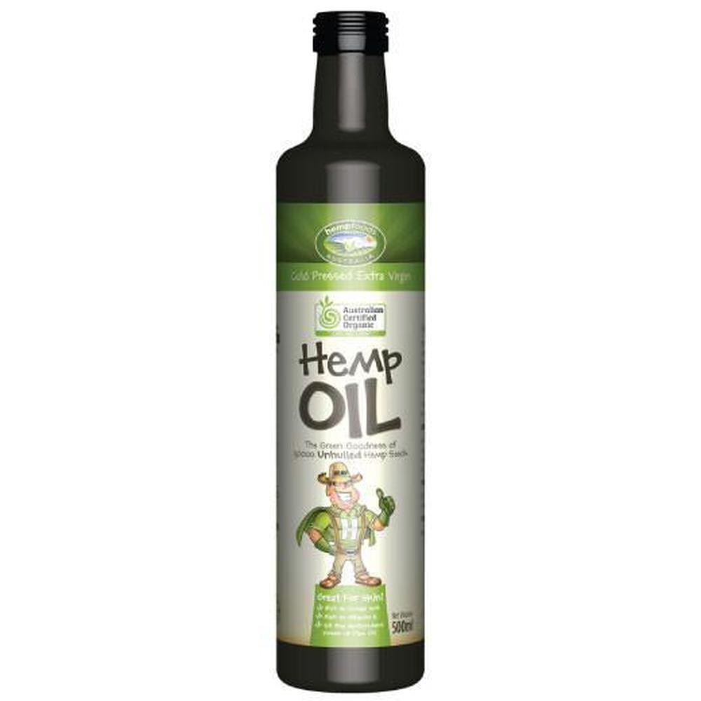 Orku 500ml Organic Hemp Seed Oil - Cold Pressed Food Grade Oils